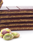 Tablette Fourrée Noir 75 % "Praliné à l'ancienne" Pistache