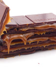 Tablette Fourrée Noir 75 % "Praliné à l'ancienne" Caramel Beurre Salé